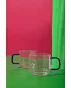 Set di 2 bicchieri LC colorati blu - 275ml