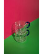 Set di 2 bicchieri LC colorati blu - 275ml