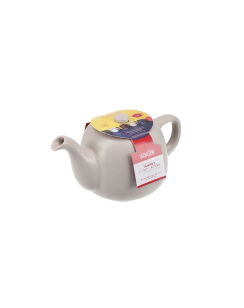 Teiera in ceramica LC color crema stile latte - 600ml