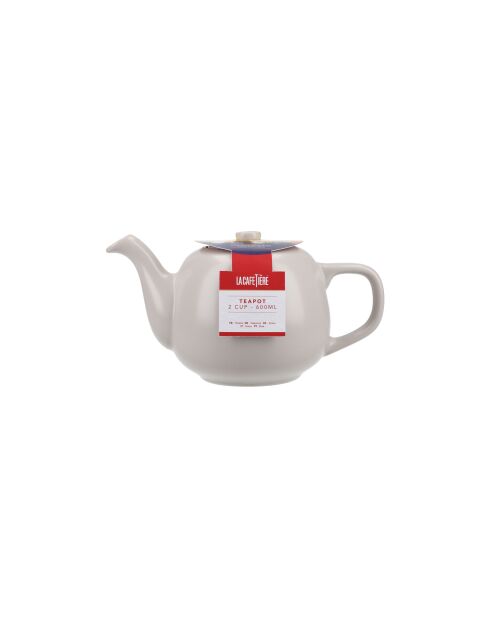 Teiera in ceramica LC color crema stile latte - 600ml
