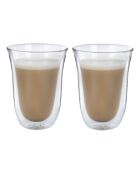 Set di 2 tazze da latte LC Jack trasparenti - 300 ml