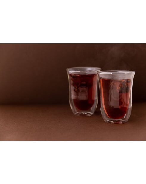 Set di 2 tazze da latte LC Jack trasparenti - 300 ml