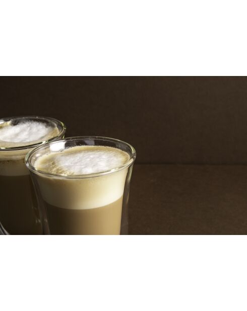Set di 2 tazze da latte LC Jack trasparenti - 300 ml