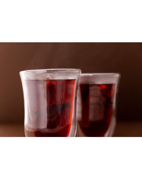 Set di 2 tazze da latte LC Jack trasparenti - 300 ml