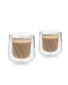 Set di 2 bicchieri da cortado trasparenti LC Siena a doppia parete - 135 ml