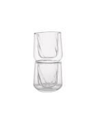 Set di 2 bicchieri da cortado trasparenti LC Siena a doppia parete - 135 ml
