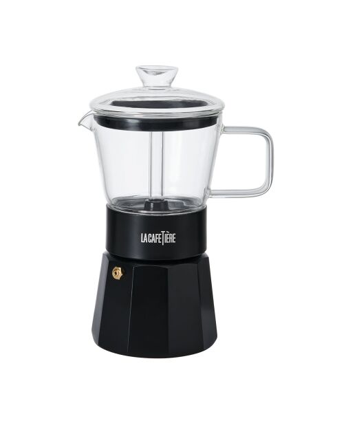 Caffettiera italiana 6 tazze LC Verona Gls nera - 290ml