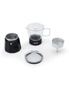 Caffettiera italiana 6 tazze LC Verona Gls nera - 290ml