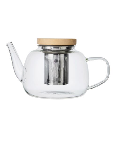 Théière à filtre 4 tasses en verre LC RIALTO claire - 900ml