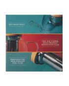 Théière à filtre 4 tasses en verre LC RIALTO claire - 900ml