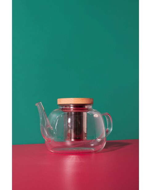 Théière à filtre 4 tasses en verre LC RIALTO claire - 900ml