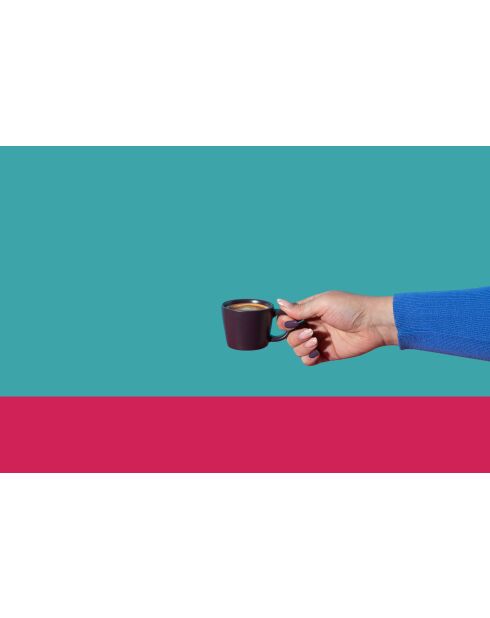 Tazza da caffè espresso in ceramica viola LC - 65ml