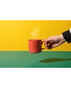 Tazza in ceramica rossa LC - 350ml