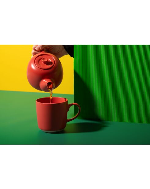 Tazza in ceramica rossa LC - 350ml