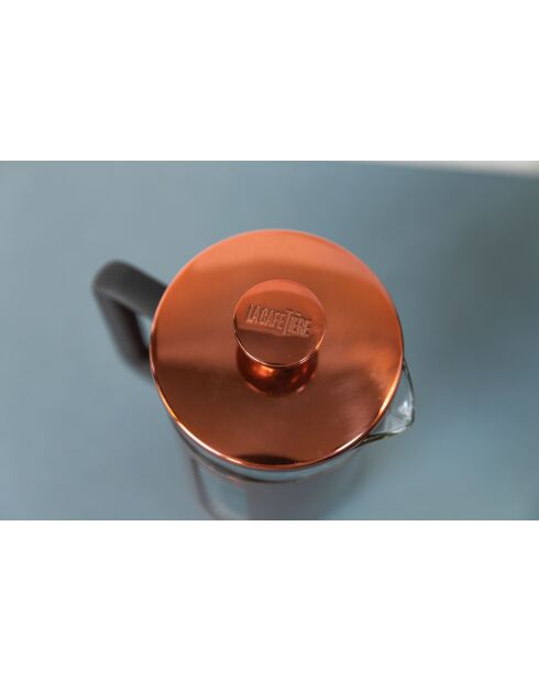 Caffettiera francese LC Pisa in rame da 8 tazze - 1L