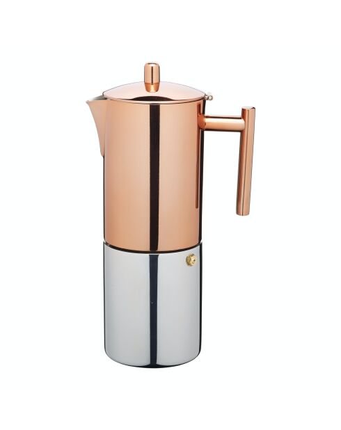 Caffettiera italiana LC in acciaio inossidabile e rame - 600ml