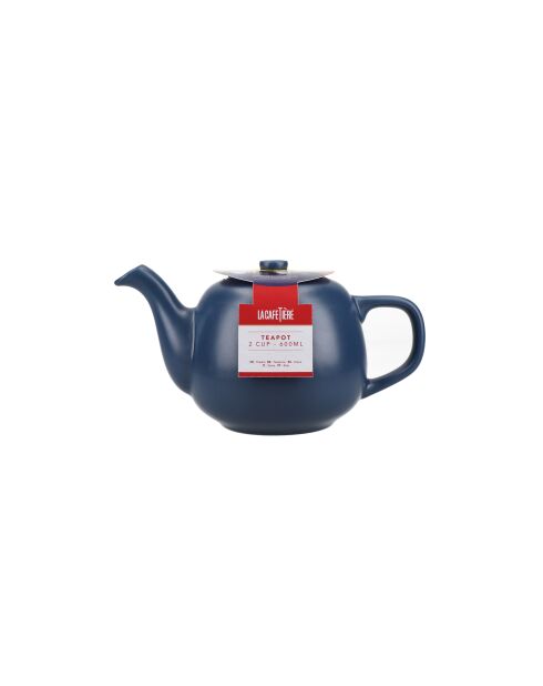 Théière en céramique LC bleue - 600ml