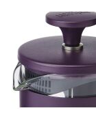 Caffettiera francese LC Pisa da 3 tazze con manico in legno viola - 350 ml