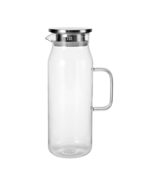 Caraffa in vetro trasparente LC a parete singola - 1,5 L