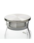 Caraffa in vetro trasparente LC a parete singola - 1,5 L