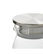 Caraffa in vetro trasparente LC a parete singola - 1,5 L