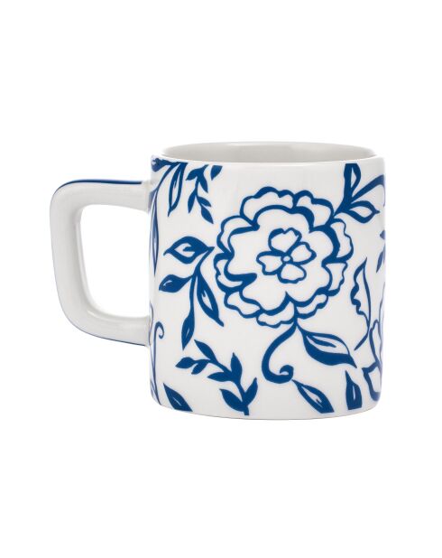 Tazza da espresso in ceramica LC, motivo floreale bianco - 120ml