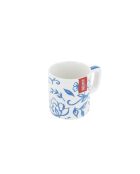 Tazza da espresso in ceramica LC, motivo floreale bianco - 120ml
