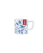 Tazza da espresso in ceramica LC, motivo floreale bianco - 120ml