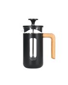 LC Pisa French Press Kaffeebereiter für 3 Tassen mit schwarzem Holzgriff — 350 ml