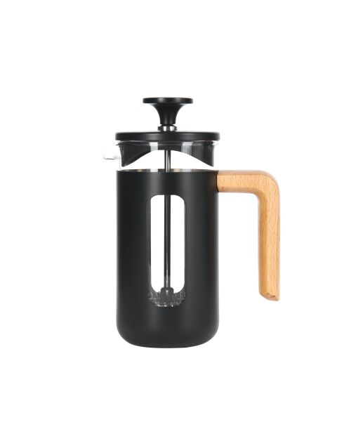 LC Pisa French Press Kaffeebereiter für 3 Tassen mit schwarzem Holzgriff — 350 ml