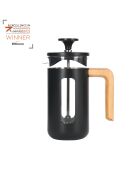LC Pisa French Press Kaffeebereiter für 3 Tassen mit schwarzem Holzgriff — 350 ml