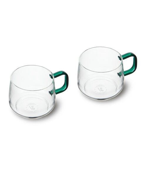 Set di 2 bicchieri LC colorati verdi - 275 ml