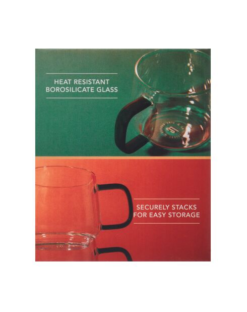 Set di 2 bicchieri LC colorati verdi - 275 ml