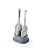 Brewstir grijze LC thee- en koffiezetter - 17x4,2x17 cm