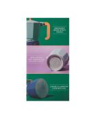 Cafetera italiana 6 tazas LC bicolor azul - 290 ml