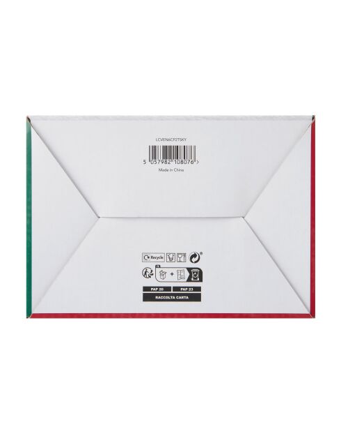 Cafetera italiana 6 tazas LC bicolor azul - 290 ml