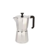 Cafetière italienne 9 tasses LC argentée - 470ml