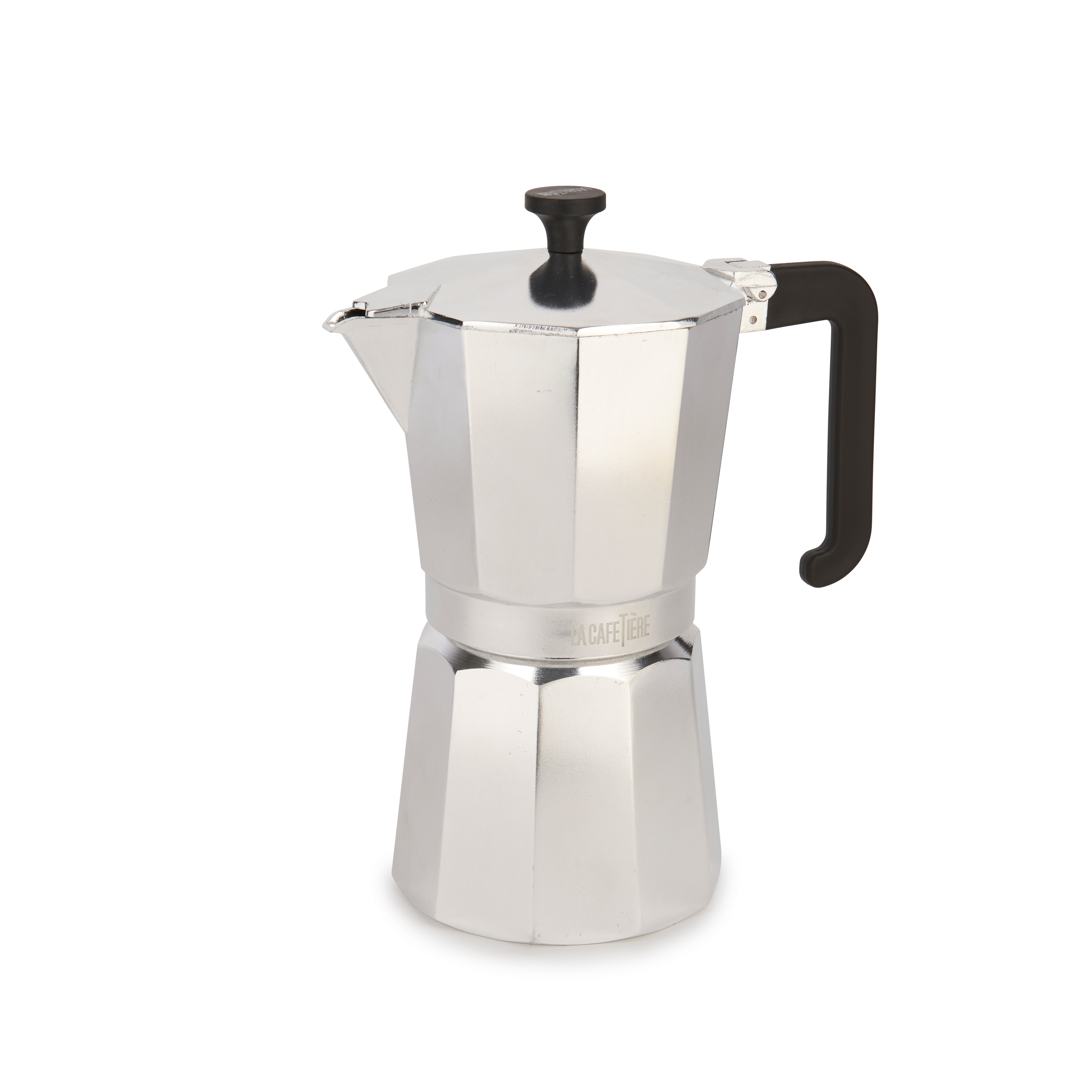 Cafetière italienne 9 tasses LC argentée - 470ml