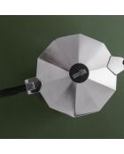 Cafetière italienne 9 tasses LC argentée - 470ml