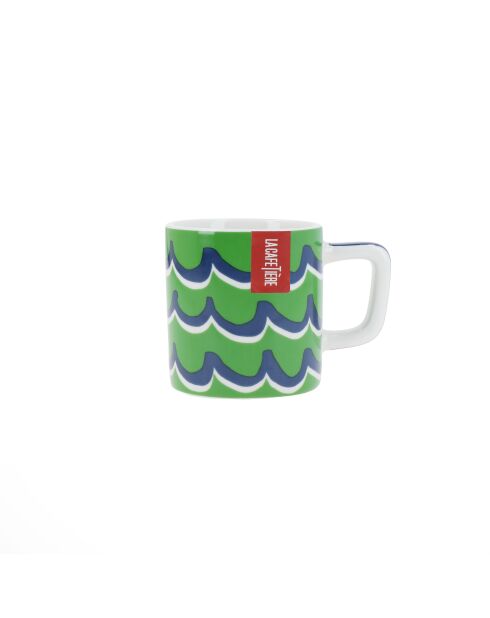 Tazza da caffè espresso in ceramica LC, motivo a spirale verde - 120ml