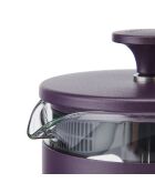 Caffettiera francese LC Pisa da 8 tazze con manico in legno viola - 1L