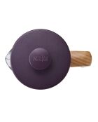 Caffettiera francese LC Pisa da 8 tazze con manico in legno viola - 1L