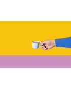 Tazzina da espresso in ceramica LC celeste - 65ml