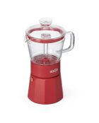 Caffettiera italiana 6 tazze LC Verona Gls rossa - 290ml