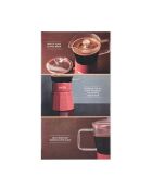 Caffettiera italiana 6 tazze LC Verona Gls rossa - 290ml