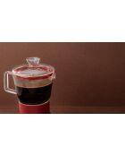 Caffettiera italiana 6 tazze LC Verona Gls rossa - 290ml