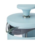 LC Pisa 3-kops koffiezetapparaat voor Franse pers met blauwe houten handgreep - 350 ml