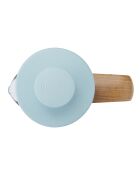 LC Pisa 3-kops koffiezetapparaat voor Franse pers met blauwe houten handgreep - 350 ml