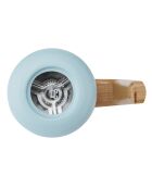 LC Pisa 3-kops koffiezetapparaat voor Franse pers met blauwe houten handgreep - 350 ml