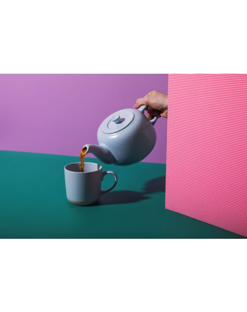 Tazza in ceramica LC celeste - 350 ml